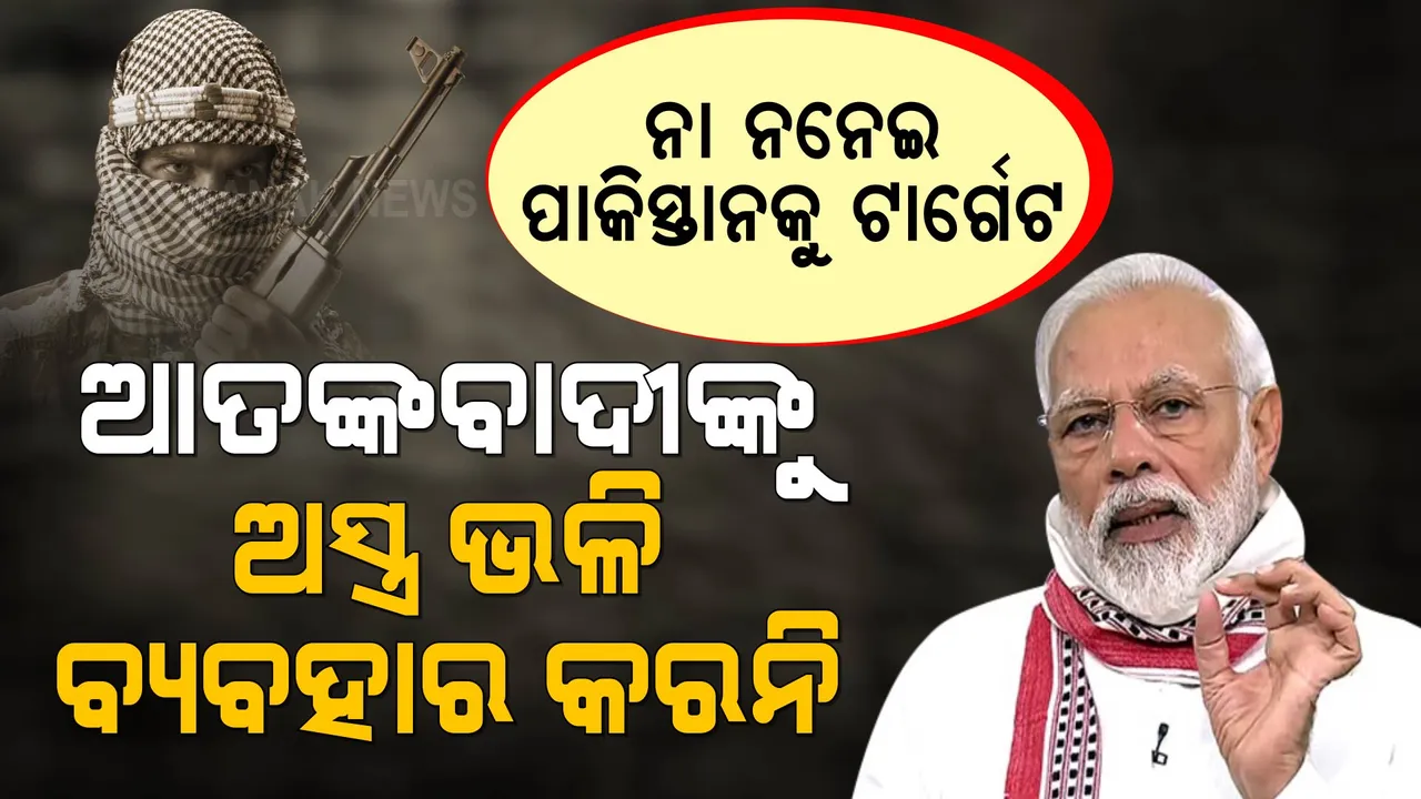  ଜାତିସଂଘରେ ମୋଦିଙ୍କ ଅଭିଭାଷଣ । ନାଁ ନନେଇ ପାକିସ୍ତାନ ଉପରେ ବର୍ଷିଲେ, ଆତଙ୍କବାଦୀଙ୍କୁ ଅସ୍ତ୍ର ଭଳି ବ୍ୟବହାର କରାନଯାଉ ।