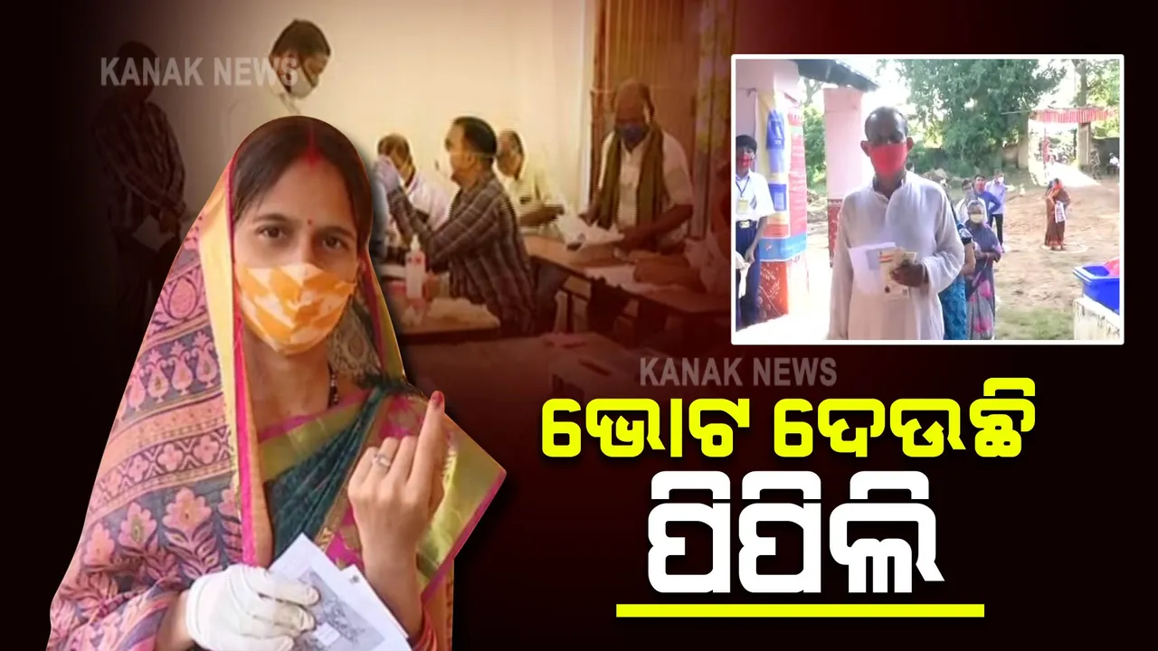  ପିପିଲି ଉପନିର୍ବାଚନ ପାଇଁ ମତଦାନ ଆରମ୍ଭ । ଭୋଟ୍ ଦେବେ ୨ଲକ୍ଷ ୨୯ହଜାର ଭୋଟର