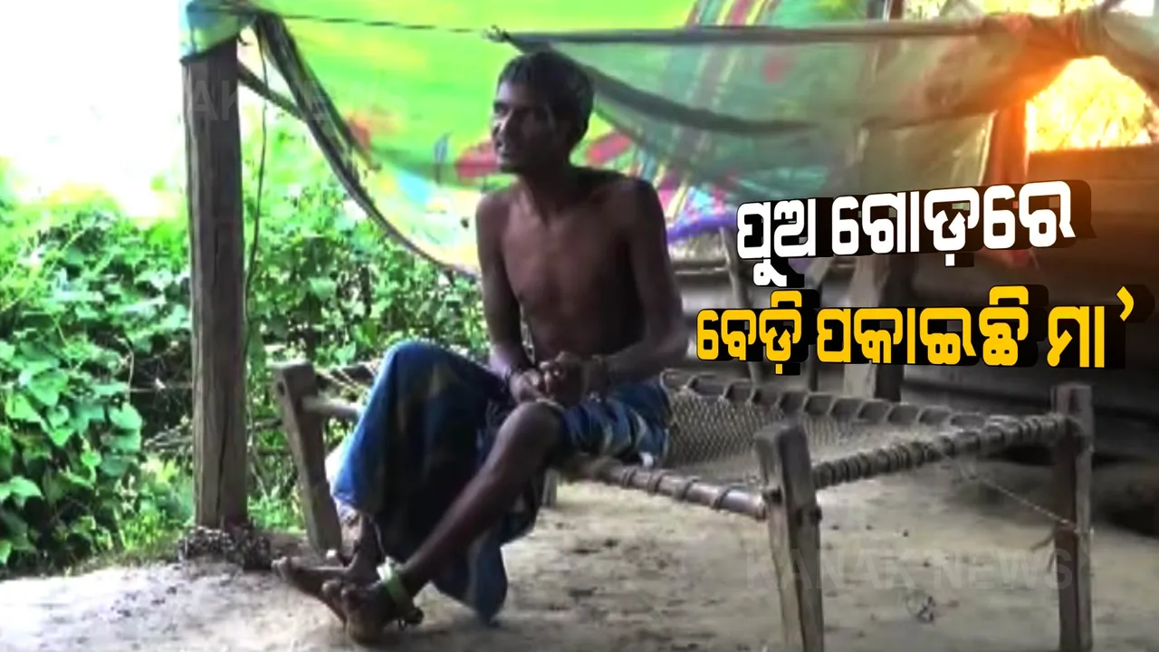  ଛାତିକୁ ପଥର କରି ପୁଅ ଗୋଡରେ ବେଡି ପକାଇଛି ମା’ । ରତ୍ନାକରଙ୍କ  ଚିକିତ୍ସା କରାଇ ପାରୁନାହାନ୍ତି ଗରିବ ବାପା, ମା’