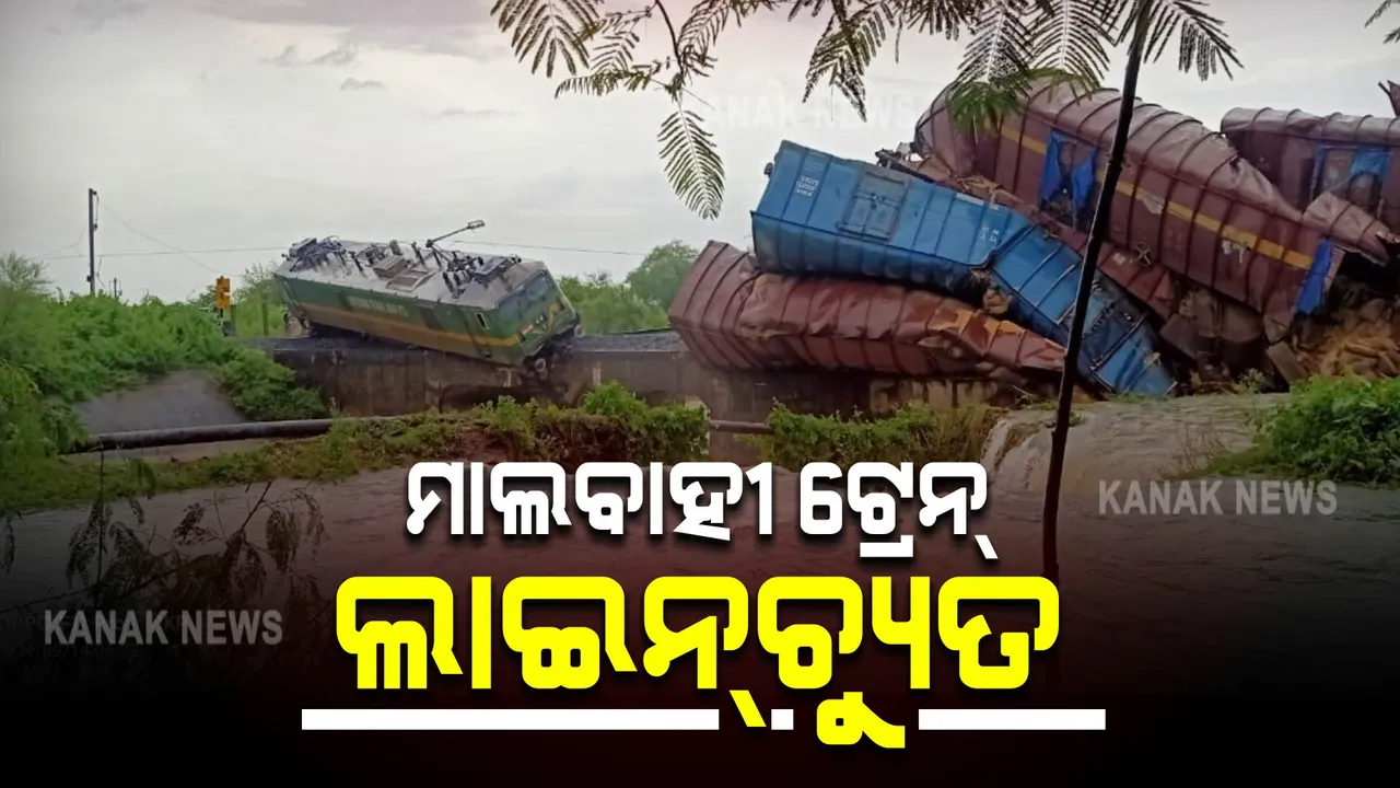  ମାଲବାହୀ ଟ୍ରେନ୍ ଲାଇନଚ୍ୟୁତ