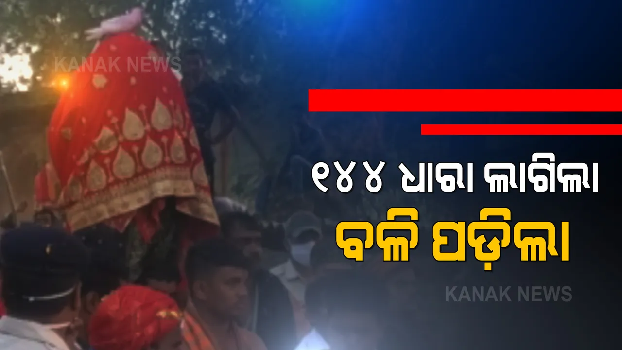  ମା ମାଣିକେଶ୍ୱରୀଙ୍କ ଛତର ଯାତ୍ରାରେ ପଡିଲା ଶହ ଶହ ପଶୁପକ୍ଷୀଙ୍କ ବଳି । ପ୍ରଶାସନର ବାରଣ ସତ୍ୱେ ରକ୍ତରେ ଭିଜିଲା ରାଜ ରାସ୍ତା ।