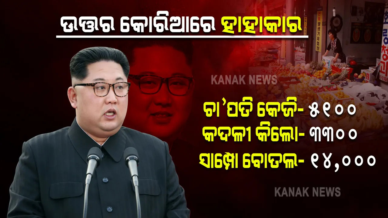  ଉତ୍ତର କୋରିଆରେ ଖାଦ୍ୟ ପାଇଁ ହାହାକାର । ଚା’ପତିର ଦାମ୍ ୫୧ଶହ ଟଙ୍କା, ୩୩ଶହ ଟଙ୍କା ରେ ବିକ୍ରି ହେଉଛି କଦଳୀ କେଜି 