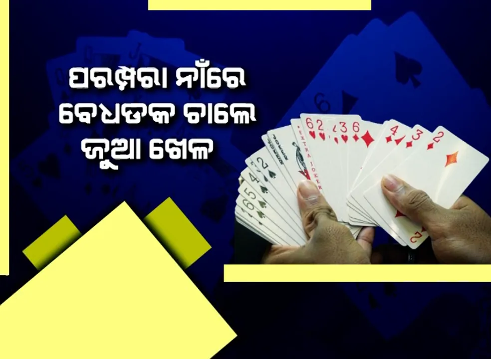  କୁମାର ପୂର୍ଣ୍ଣିମାରେ ତାସ ଖେଳ ପୂରୁଣା ପରମ୍ପରା । ପରମ୍ପରା ନାଁରେ ବେଧଡକ ଚାଲେ ଜୁଆ ଖେଳ ।