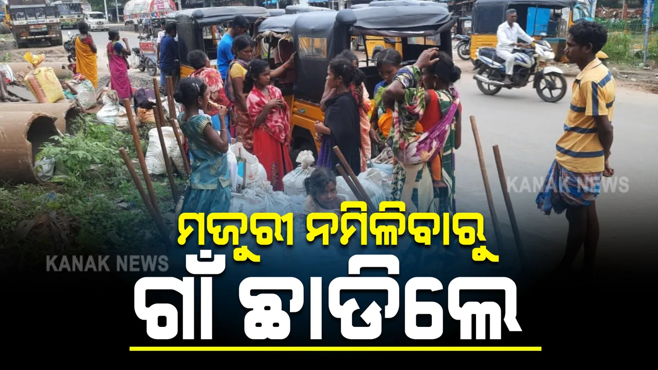  ମିଳିଲାନି ମନରେଗା ମଜୁରୀ : ଗାଁ ଛାଡିଲେ ୪୦ରୁ ଅଧିକ ଶ୍ରମିକ ପରିବାର