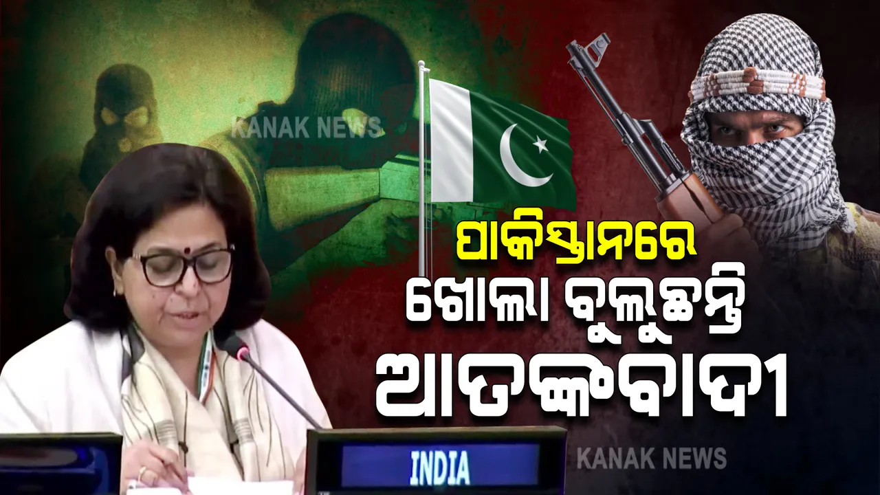  ପାକିସ୍ତାନରେ ଖୋଲା ବୁଲୁଛନ୍ତି ଆତଙ୍କବାଦୀ, ଭାରତ କାର୍ଯ୍ୟାନୁଷ୍ଠାନ ନେବାରେ ପଛଘୁଞ୍ଚା ଦେବନି । ଜାତିସଂଘରେ ପାକିସ୍ତାନର ଧଜିଆ ଉଡାଇଲା ଭାରତ । 