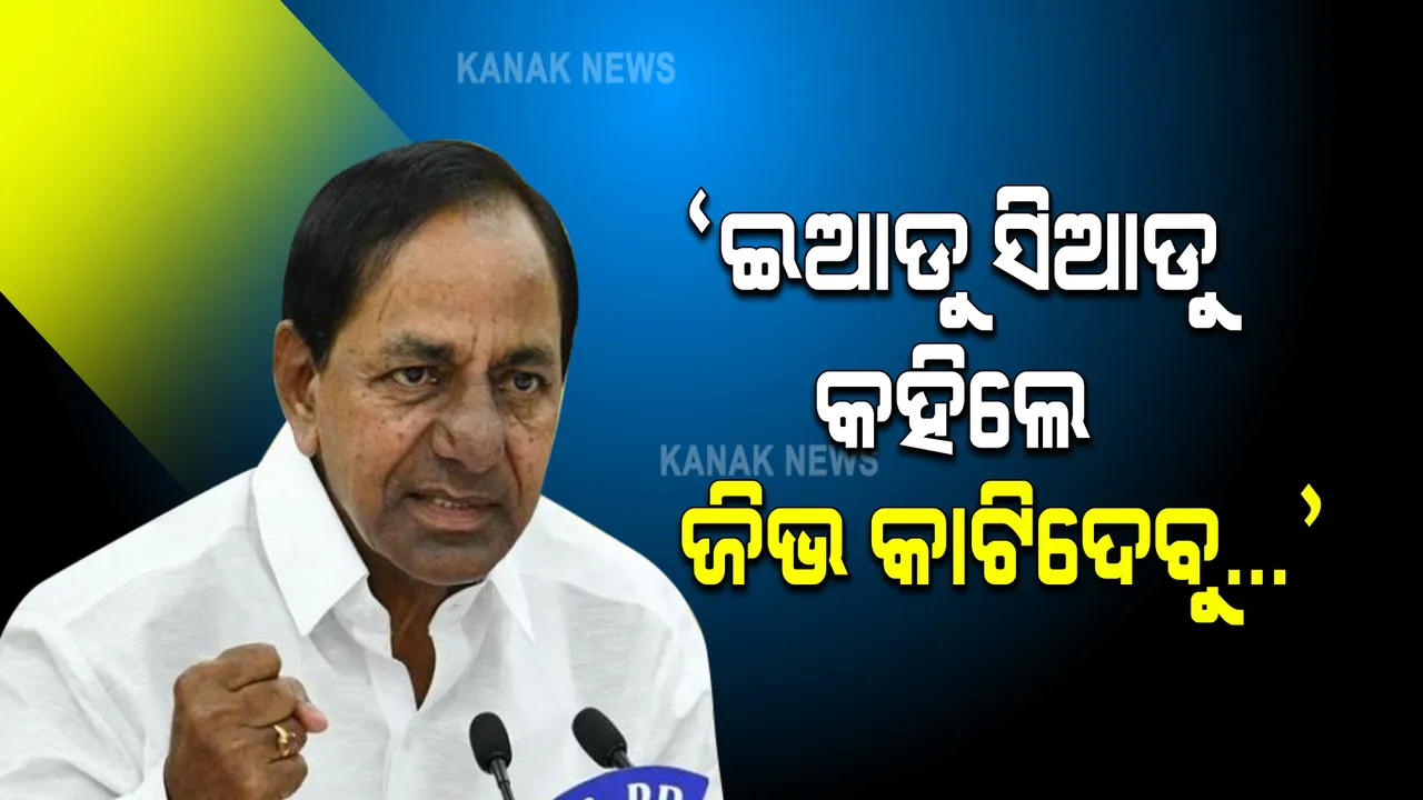  ଇଆଡୁ ସିଆଡୁ କହିଲେ ତମର ଜିଭ କାଟିଦେବୁ...! କାହାକୁ ଓ କାହିଁକି ଏମିତି କହିଲେ ତେଲେଙ୍ଗାନା ମୁଖ୍ୟମନ୍ତ୍ରୀ?