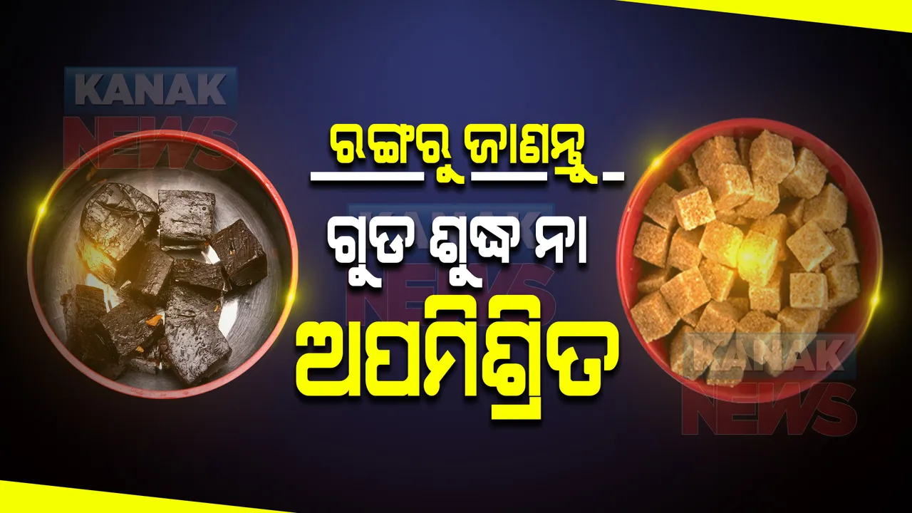  ଗୁଡର ଗୁଣବତ୍ତା ପରଖିବେ କିପରି? ରଙ୍ଗରୁ ଜାଣନ୍ତୁ ଗୁଡ ଶୁଦ୍ଧ ନା ଅପମିଶ୍ରିତ