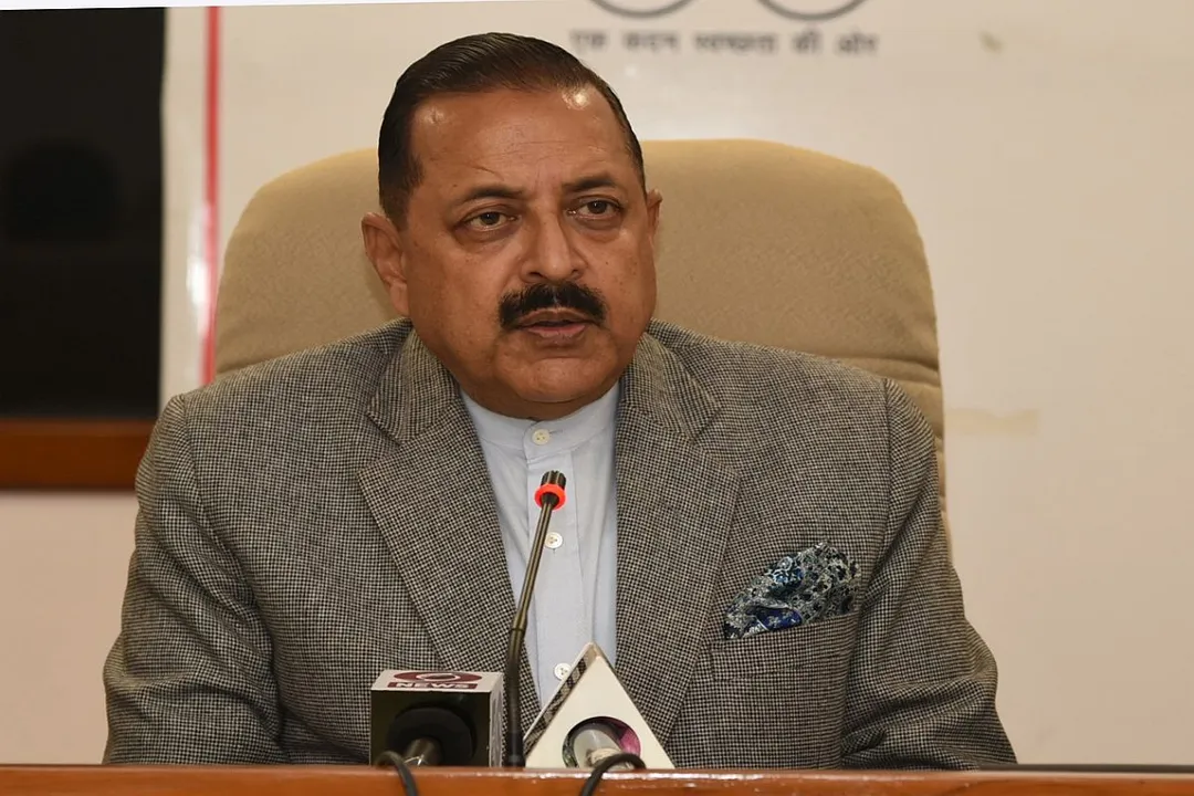  New Delhi: MoS for Development of North Eastern Region (I/C), Prime Minister's Office, Personnel, Public Grievances &amp; Pensions, Atomic Energy and Space, Dr. Jitendra Singh addresses a press conference on budgetary hike for DoNER, in New Delhi on Feb 3, 2020. (Photo: IANS/PIB) 