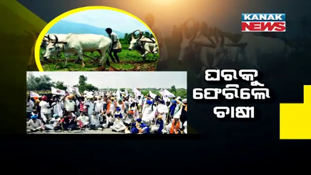  ୧୫ ମାସର ଆନ୍ଦୋଳନ ପରେ ଘରକୁ ଫେରିଲେ ଚାଷୀ । ଚାଷୀଙ୍କ ବିଜୟ ହୋଇଥିବାରୁ ଆକାଶରୁ ହେଲା ଫୁଲବର୍ଷା ।
