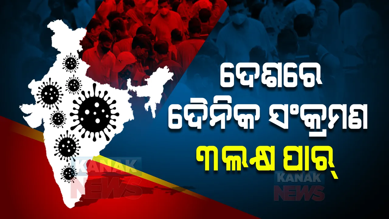  ପିକ୍ ଆଡକୁ ମୁହାଁଉଛି ଦେଶରେ କରୋନା ସଂକ୍ରମଣ : ୮ ମାସ ପରେ ୩ଲକ୍ଷ ପାର କଲା ଦୈନିକ ଆକ୍ରାନ୍ତଙ୍କ ସଂଖ୍ୟା