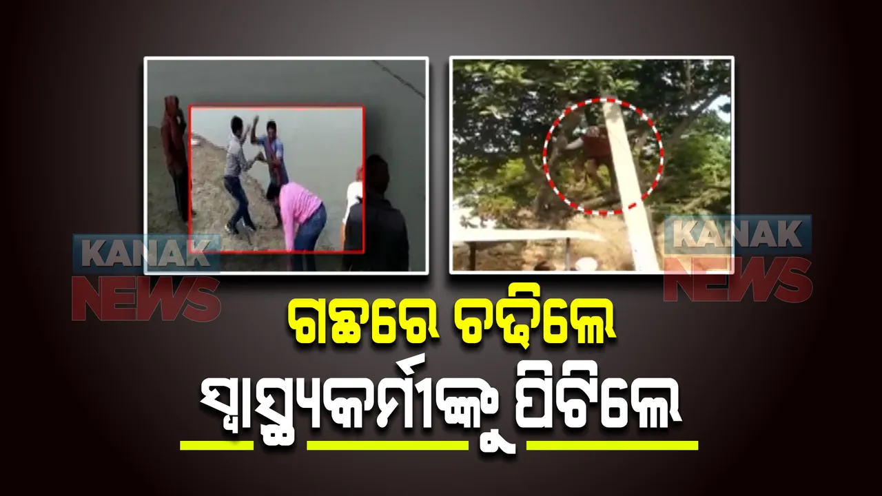  ଉତ୍ତରପ୍ରଦେଶରୁ ଆସିଲା ଅଭାବନୀୟ ଚିତ୍ର : ଟିକା ଭୟରେ ଗଛରେ ଚଢିଲେ; ସେପଟେ ସ୍ୱାସ୍ଥ୍ୟକର୍ମୀଙ୍କୁ ପିଟିଲେ ନାଉରିଆ