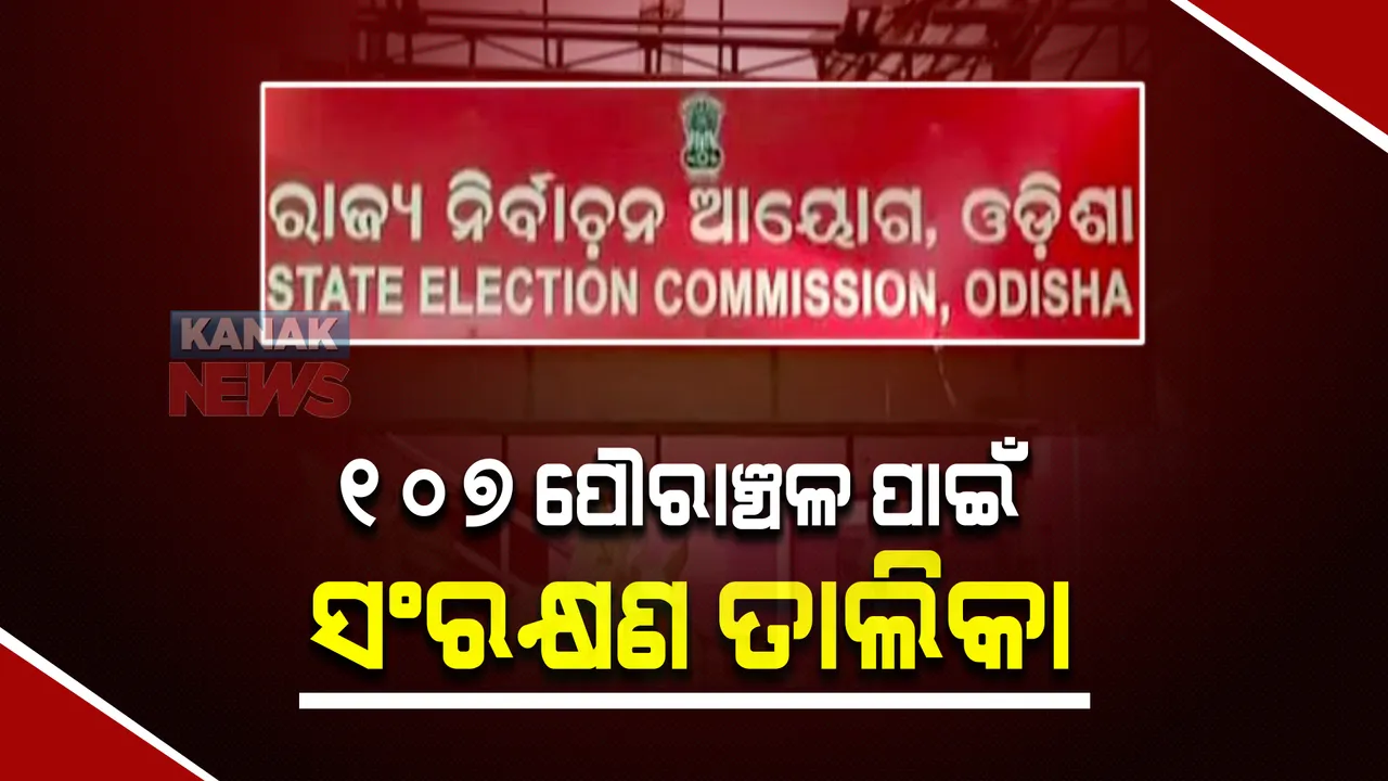  ରାଜ୍ୟର ୧୦୭ ପୌରାଞ୍ଚଳ ପାଇଁ ପ୍ରକାଶ ପାଇଲା ସଂରକ୍ଷଣ ତାଲିକା । ଦେଖନ୍ତୁ, କେଉଁ ପୌରାଞ୍ଚଳରେ କାହା ପାଇଁ କେତେ ସଂରକ୍ଷଣ?