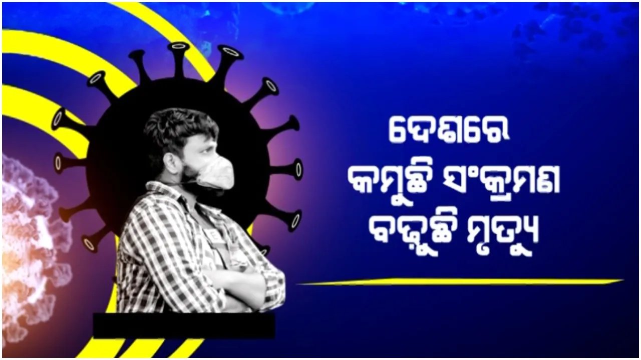  ଦେଶରେ କମୁଛି ସଂକ୍ରମଣ, ବଢ଼ୁଛି ମୃତ୍ୟୁ: ଦୈନିକ ସଂକ୍ରମଣ ୨ ଲକ୍ଷ ତଳକୁ ଖସିଲା, ହେଲେ ମୃତ୍ୟୁ ସଂଖ୍ୟା ୧ ହଜାର ଟପିଲା