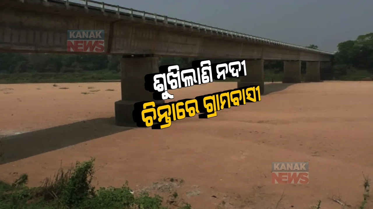  ଖରା ଆରମ୍ଭ ନ ହେଉଣୁ ଶୁଖିଲାଣି ନଦୀ ଶଯ୍ୟା । ୩ ବର୍ଷ ହେବ ନଦୀ ଶୁଖିଯାଉଥିବାରୁ ଚିନ୍ତାରେ ୫୦ ଗାଁର ବାସିନ୍ଦା ।