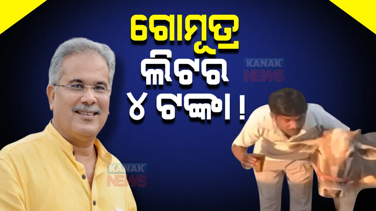  ଗୋମୂତ୍ର ଲିଟର ୪ ଟଙ୍କା !