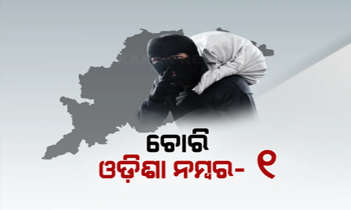  ଚୋରିରେ ଓଡିଶା ଏକ ନମ୍ବର। ଏନସିଆରବି ରିପୋର୍ଟରେ ଭୟଙ୍କର ତଥ୍ୟ। 