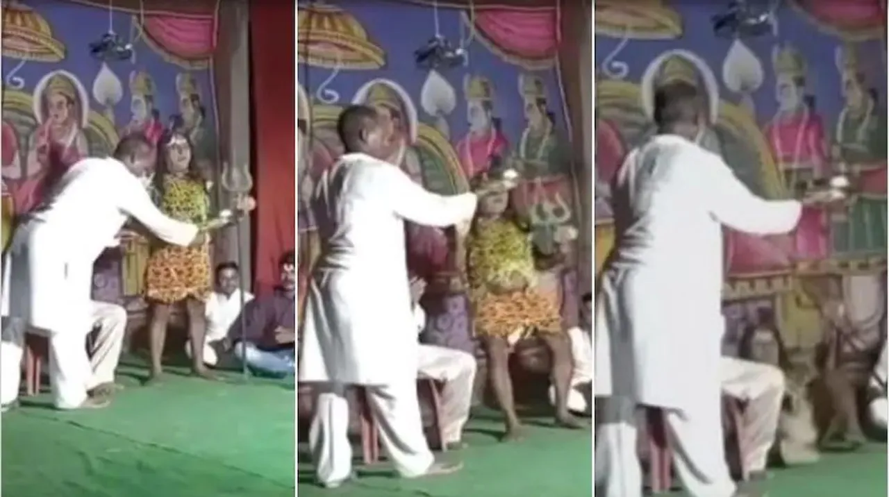  ରାମଲୀଳା ମଞ୍ଚରେ ଚାଲିଥିଲା ଆଳତି, ମଞ୍ଚ ଉପରେ ଟଳିପଡିଲେ ମହାଦେବ ଶିବ ଚରିତ୍ର