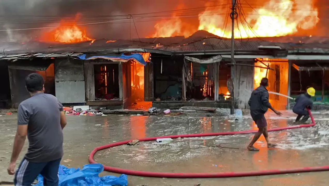  ଇଟାନଗର ନାହାରଲଗୁନରେ ଭୟାନକ ଅଗ୍ନିକାଣ୍ଡ, ଜଳିଗଲା ୭ ଶହରୁ ଅଧିକ ଦୋକାନ