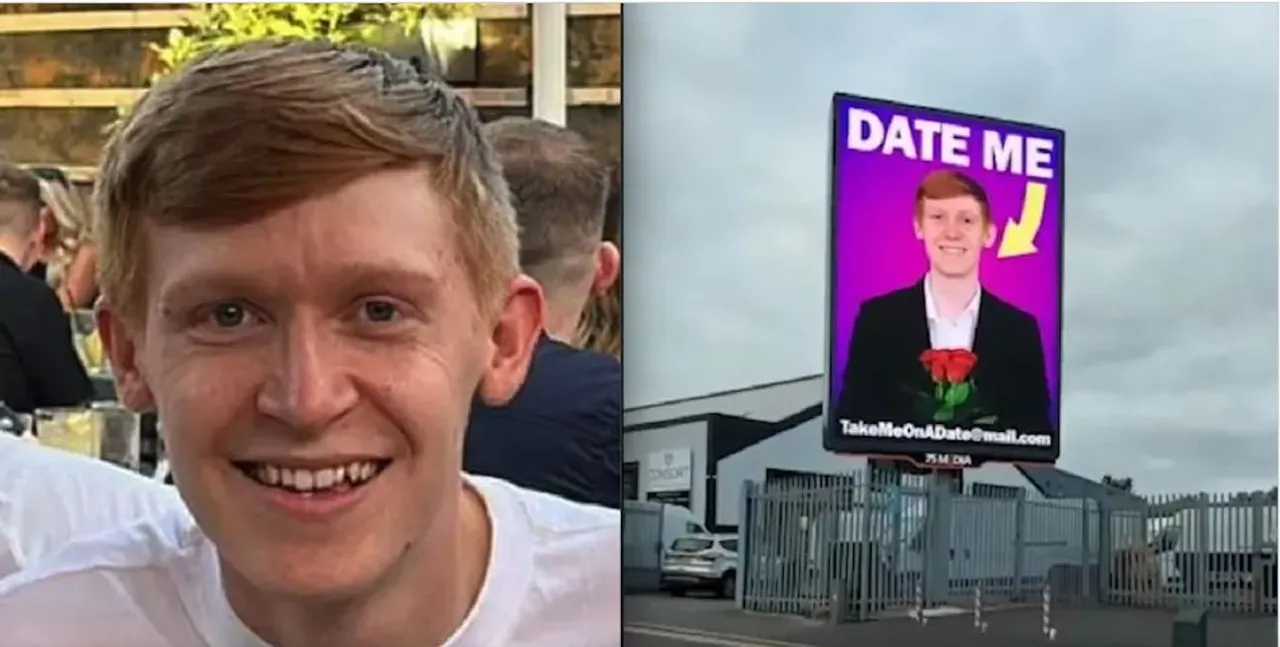  ଗାର୍ଲଫ୍ରେଣ୍ଡ ଖୋଜିବାକୁ ଯୁବକଙ୍କ ଅଜବ କାମ, ରାସ୍ତା କଡରେ ନିଜର ଫଟୋର ହୋର୍ଡିଙ୍ଗ ଲଗାଇ ଲେଖିଲେ...