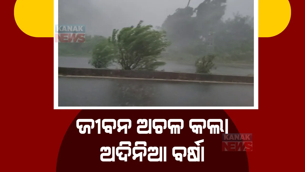  ଜୀବନ ଅଟକାଇ ଦେଲା ଅଦିନିଆ ବର୍ଷା। ବାରଙ୍ଗ ଜୟପୁରରେ ଉଡିଗଲା ଯାତ୍ରା ପେଣ୍ଡାଲ