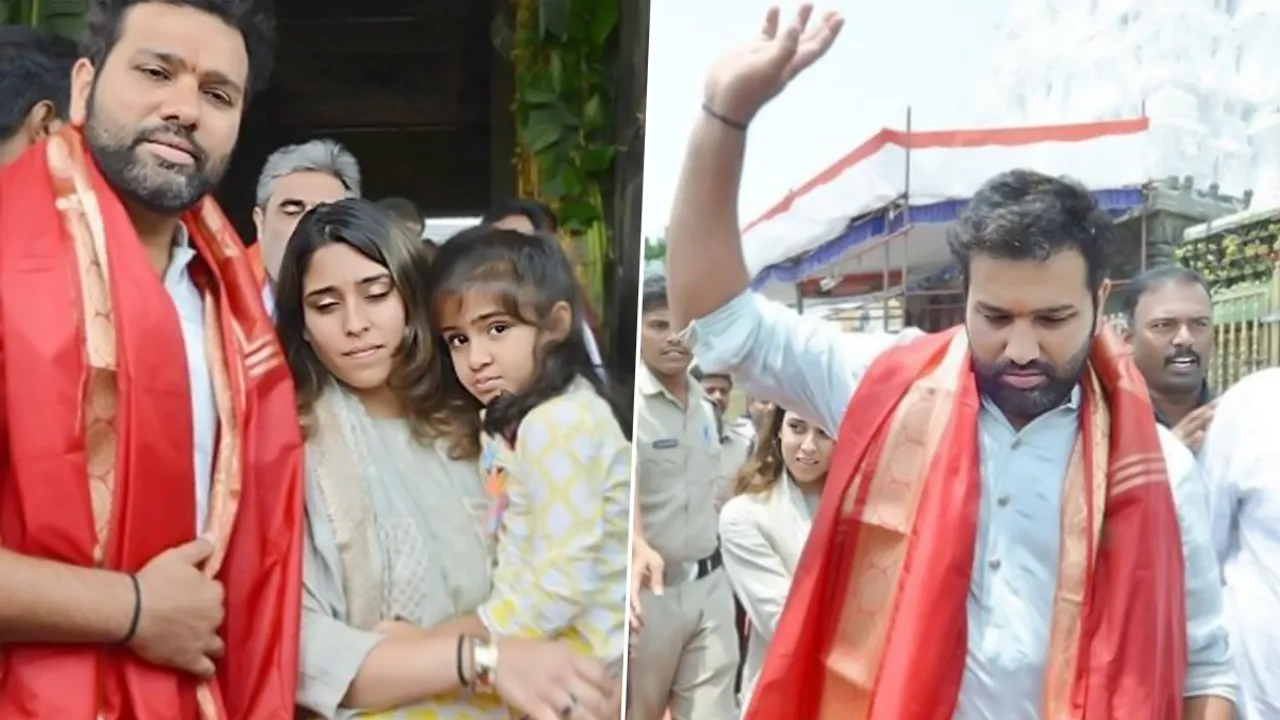  ଏସିଆ କପ୍, ବିଶ୍ୱକପ୍ ପୂର୍ବରୁ ଭଗବାନଙ୍କ ଶରଣରେ ହିଟ୍ ମ୍ୟାନ୍ । ପତ୍ନୀ ଏବଂ ଝିଅଙ୍କ ସହ କଲେ ତିରୁପତି ବାଲାଜୀ ମନ୍ଦିର ଦର୍ଶନ ।