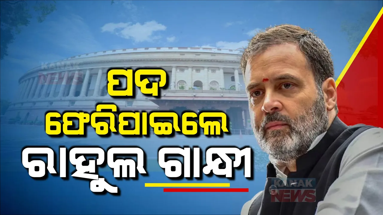  ପଦ ଫେରି ପାଇଲେ ରାହୁଲ ଗାନ୍ଧୀ