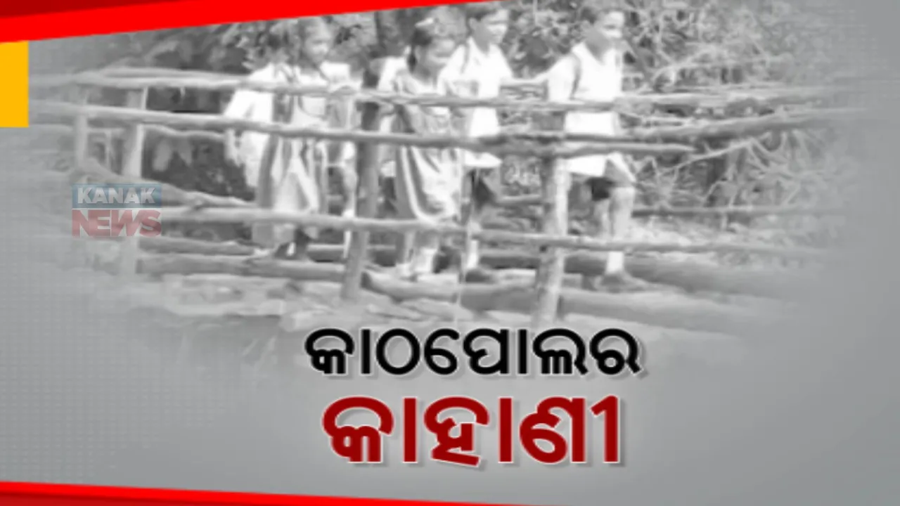  ଅବହେଳିତ ଉପାନ୍ତ ଅଂଚଳ, ଚିତ୍ରକୋଣ୍ଡା ଧୋନାପୁଟରେ ଗମନାଗମନର ଏକମାତ୍ର ମାଧ୍ୟମ ଗ୍ରାମବାସୀଙ୍କ ଦ୍ୱାରା ନିର୍ମିତ କାଠପୋଲ