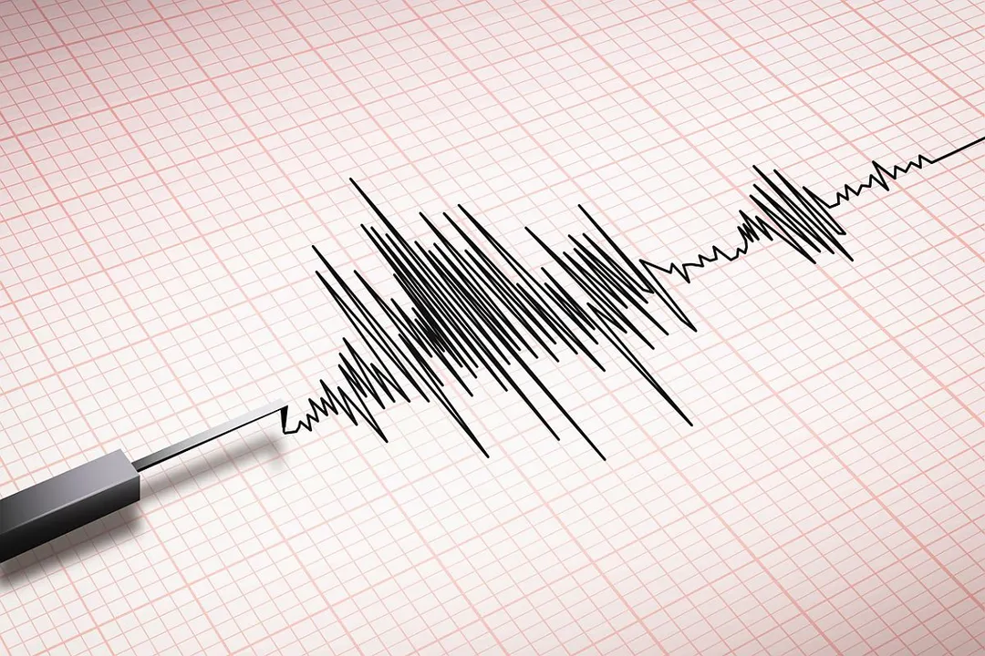  Closeup of a seismograph machine earthquake 