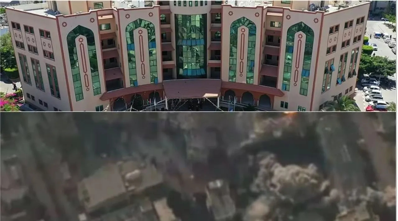  ଗାଜାର ଇସଲାମିକ ବିଶ୍ୱବିଦ୍ୟାଳୟ ଉପରେ ଇସ୍ରାଏଲର ରକେଟ ମାଡ । ବିସ୍ଫୋରଣ ପରେ ଭିଡ଼ିଓ ସେୟାର କରି ଇସ୍ରାଏଲ କହିଲା, ଏଠାରେ...