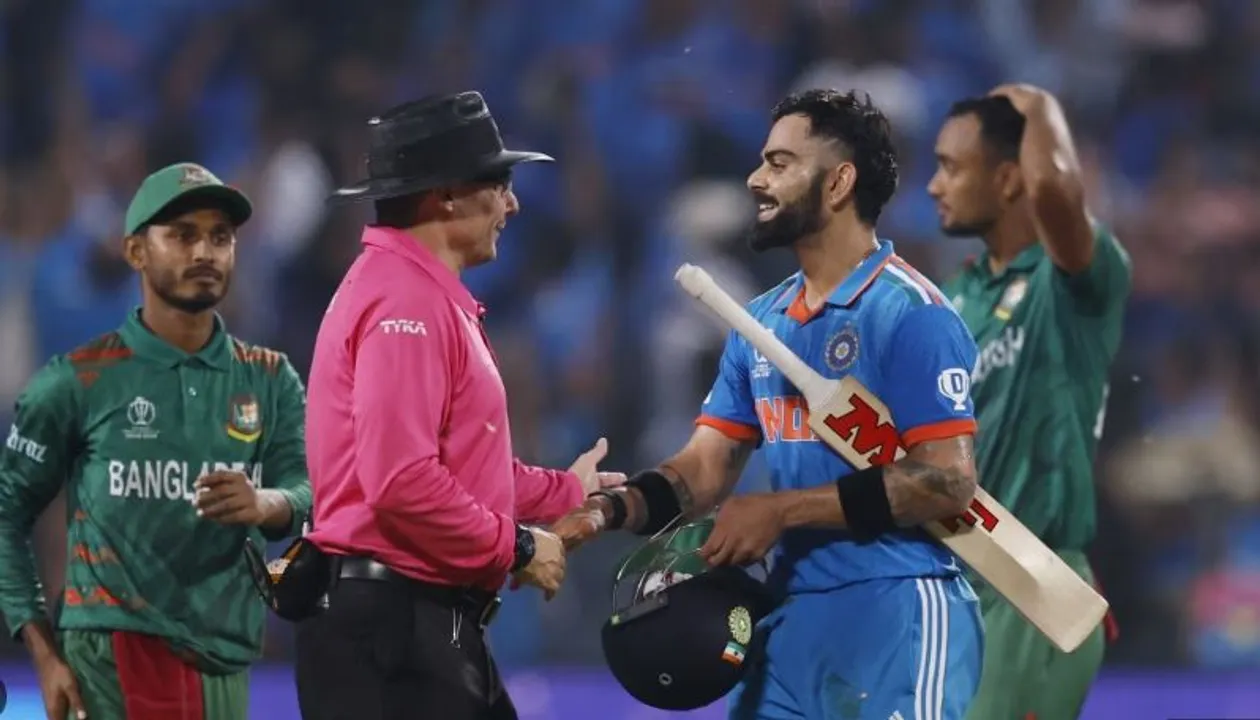  ଅମ୍ପାୟାର ଦେଲେନି ୱାଇଡ, ଶତକ ପୂରା କଲେ କୋହଲି । ସୋସିଆଲ ମିଡ଼ିଆରେ ଉଠିଲା ପ୍ରଶ୍ନ, ଜାଣନ୍ତୁ କଣ ରହିଛି ଆଇସିସିର ନିୟମ?