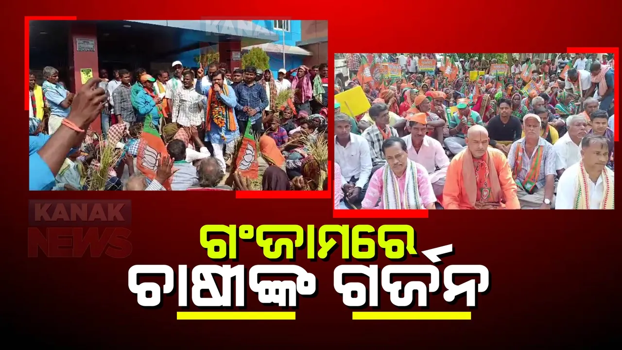  ବର୍ଷା ଅଭାବରୁୁ ଧାନ ଫସଲ ନଷ୍ଟ: ମରୁଡ଼ି ଘୋଷଣା ଦାବିରେ ଜିଲ୍ଲାପାଳଙ୍କ ଅଫିସ ଘେରାଉ