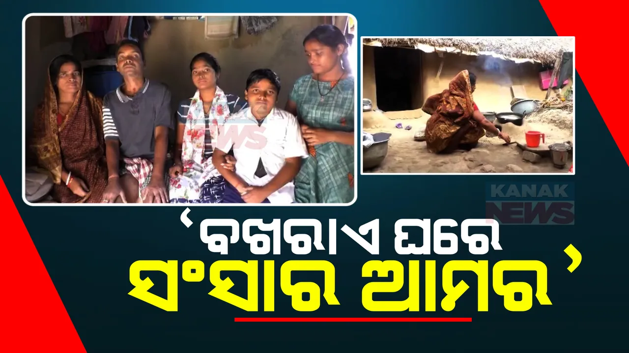  ବଖରାଏ ଘରେ ପୁରା ପରିବାର । ୫ଜଣ ଏକାଠି ବସିବାକୁ ନାହିଁ ଜାଗା, ତଥାପି ଜୀବନ ଜିଇଁବା ପାଇଁ ସଂଘର୍ଷ କରୁଛନ୍ତି ରାଜକନିକା ଦିବ୍ୟାଙ୍ଗ ସତ୍ୟବ୍ରତ ଜେନାଙ୍କ ପିଲାଛୁଆ