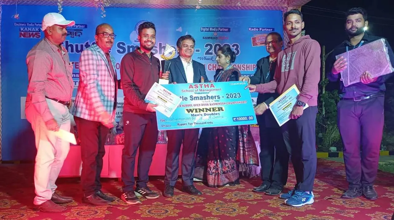  ଆସ୍ଥା ସ୍କୁଲ ଅଫ ମ୍ୟାନେଜମେଣ୍ଟ ପକ୍ଷରୁ ଆନ୍ତଃ ବିଜନେସ୍ ସ୍କୁଲ ଓପନ ଡ଼ୋର ବ୍ୟାଡମିଣ୍ଟନ ପ୍ରତିଯୋଗିତା “ସଟଲ ସ୍ମାର୍ସସ-୨୦୨୩” ଆୟୋଜିତ