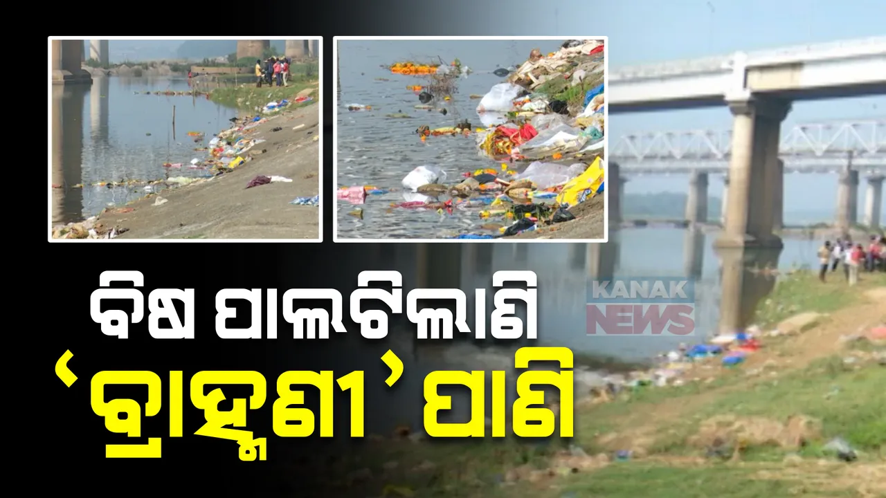  ବିଷ ପାଲଟିଛି ବ୍ରାହ୍ମଣୀର ପାଣି: ସହରର ଆବର୍ଜନା ସାଙ୍ଗକୁ କାରଖାନା ବର୍ଜ୍ୟବସ୍ତୁ ମିଶି ନଦୀ ହେଉଛି ପ୍ରଦୂଷିତ 