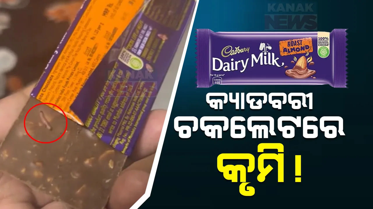  କ୍ୟାଡବରୀ ଚକଲେଟରୁ ବାହରିଲା କୃମି । ଗ୍ରାହକଙ୍କ ଅଭିଯୋଗ ପରେ କ୍ଷମା ମାଗିଲା ଚକଲେଟ୍ କମ୍ପାନୀ ।