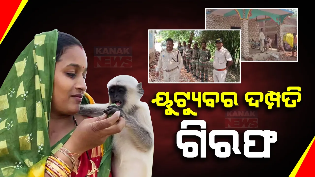  ଆତ୍ମସମର୍ପଣ କଲେ ବିବାଦୀୟ ୟୁଟ୍ୟୁବର ଦମ୍ପତ୍ତି । ବନବିଭାଗ ନିକଟରେ ହାଜର ହେଲେ ମୋନାଲିସା ଭଦ୍ର ଓ ସ୍ୱାମୀ ବଦ୍ରି ନାରାୟଣ ।