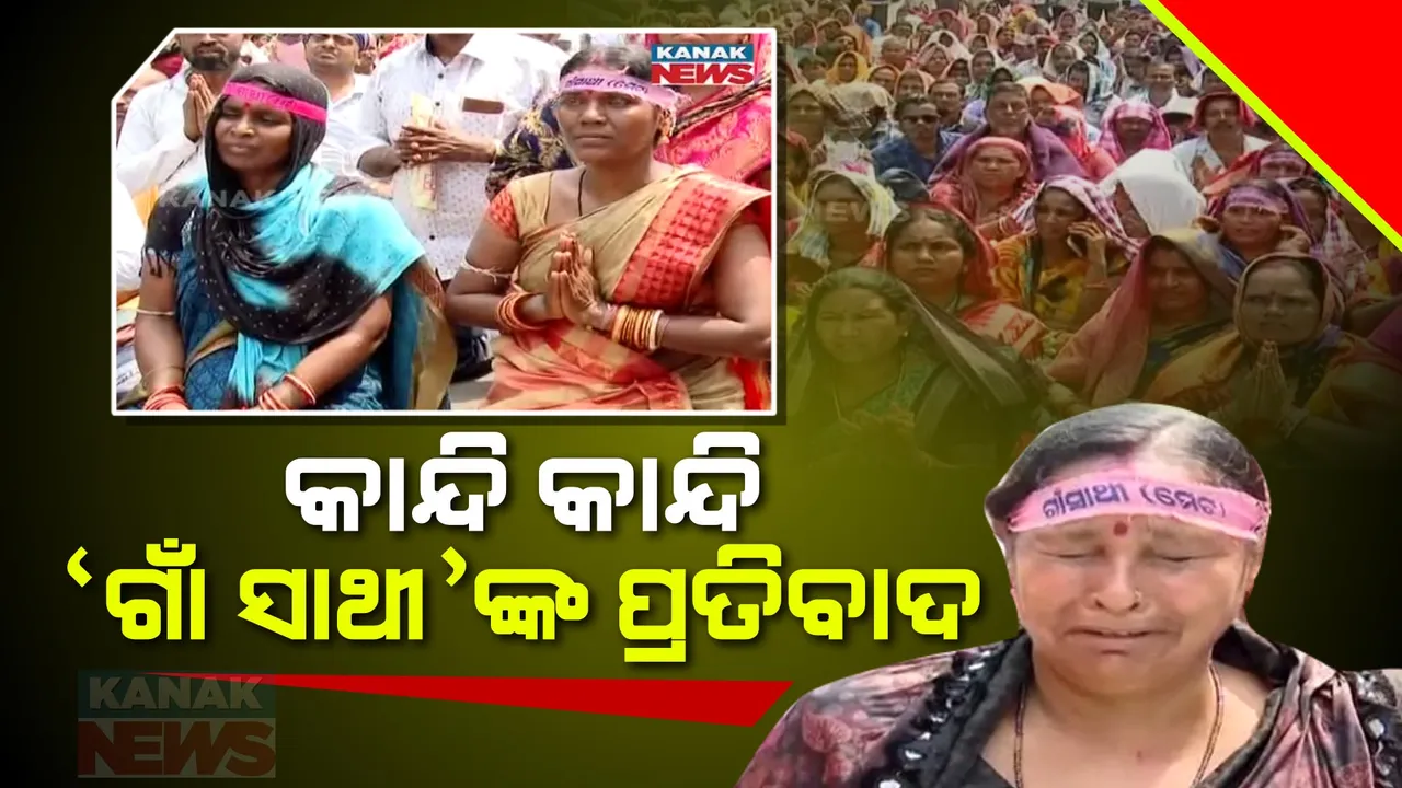  ଦରମା ବୃଦ୍ଧି ଦାବିରେ ଗାଁ ସାଥୀଙ୍କ ବିକ୍ଷୋଭ ପ୍ରଦର୍ଶନ: ରାଜଧାନୀ ରାଜରାସ୍ତାରେ ଆଣ୍ଠେଇକି, ହାତ ଯୋଡ଼ି ସରକାରଙ୍କୁ ନିବେଦନ କଲେ ହଜାର ହଜାର ଗାଁ ସାଥୀ