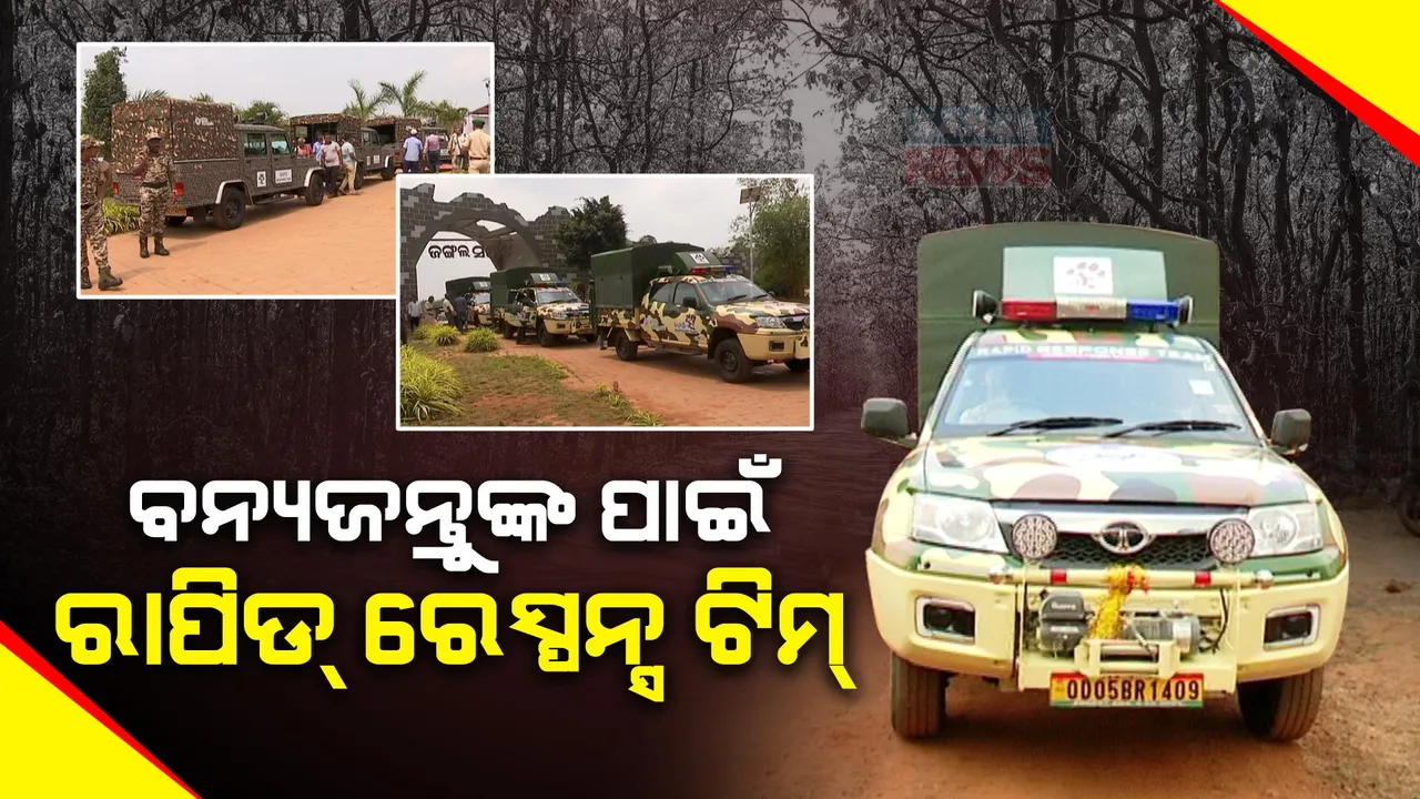  ବନ୍ୟଜନ୍ତୁଙ୍କ ସୁରକ୍ଷା ପାଇଁ ରାପିଡ୍ ରେସ୍ପନ୍ସ ଟିମ୍ । ବନ୍ୟଜନ୍ତୁଙ୍କ ଉଦ୍ଧାର ପାଇଁ ଦିଆଯାଇଛି ସ୍ୱତନ୍ତ୍ର ତାଲିମ୍