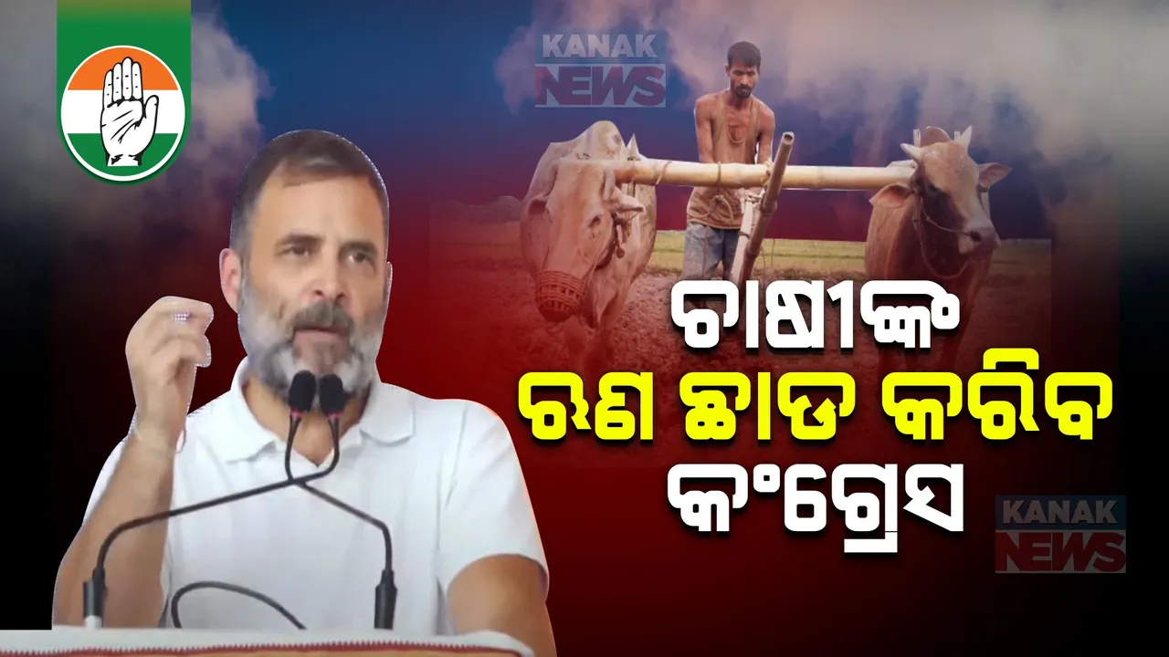  ସରକାରକୁ ଆସିଲେ କୃଷକଙ୍କ ଋଣ ଛାଡ କରିବ କଂଗ୍ରେସ । ପ୍ରତିଶ୍ରୁତି ଦେଲେ ରାହୁଲ