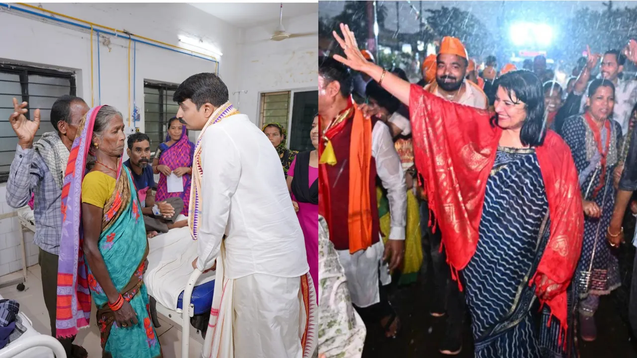  ଭୁବନେଶ୍ୱରରେ ଜମୁଛି ପ୍ରଚାର: ଭିଜିଲେ ଅପରାଜିତା, ରୋଗୀଙ୍କୁ ଭେଟିଲେ ମନ୍ମଥ