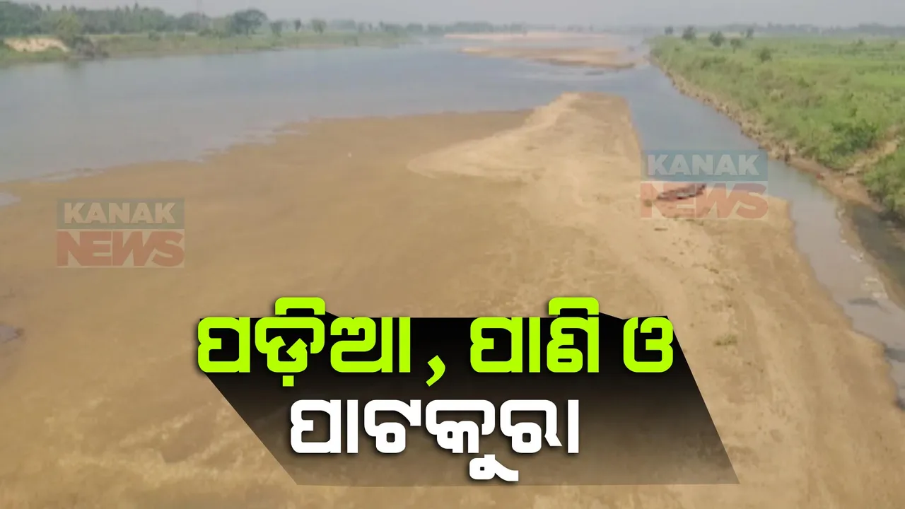  ଶୁଖି ଯାଉଛି କେନ୍ଦ୍ରାପଡା ପାଟକୁରାର ଜୀବନରେଖା । ଶୁଖିଲା ପଡିଛି ଚତ୍ରୋତ୍ପଳା ନଦୀ ପଠା,ଜୀବିକା ହରାଇ ଚିନ୍ତାରେ ଚାଷୀ