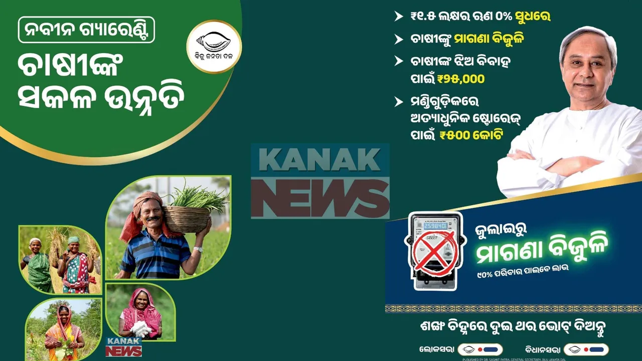  ଚାଷୀଙ୍କ ବିକାଶ ପାଇଁ ନବୀନ ସରକାରଙ୍କ ବଡ ଘୋଷଣା । ବିନା ସୁଧରେ ମିଳିବ ୧.୫ ଲକ୍ଷ ଟଙ୍କାର ଋଣ, ମାଗଣା ବିଜୁଳି