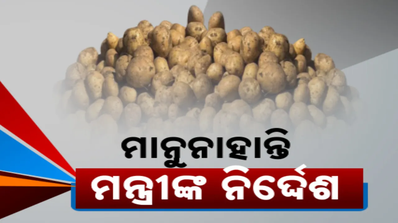  ଚଢା ଦରରେ ଆଳୁ ବିକ୍ରି ବେଳେ ମନ୍ତ୍ରୀଙ୍କ ବଡ଼ ଦାବି । କହିଲେ କିଲୋ ପ୍ରତି ବିକ୍ରି ହେଉଛି ୩୨ ଟଙ୍କା । ବଜାର ଦର କିନ୍ତୁ ୪୦ ରୁ ୪୫ ଟଙ୍କା