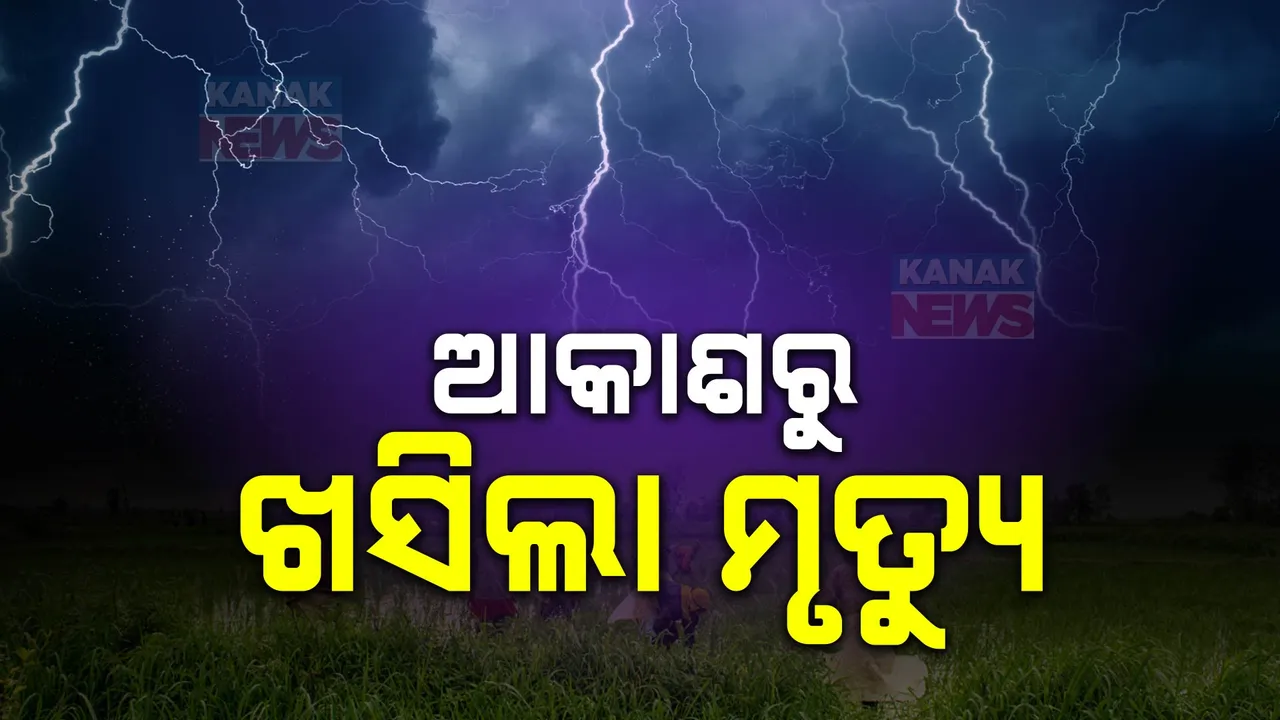  ପୁଣି ବଜ୍ରପାତରେ ଗଲା ଜୀବନ । ବିଭିନ୍ନ ସ୍ଥାନରେ ବଜ୍ରପାତ ଘଟି ୬ ଜଣଙ୍କ ମୃତ୍ୟୁ