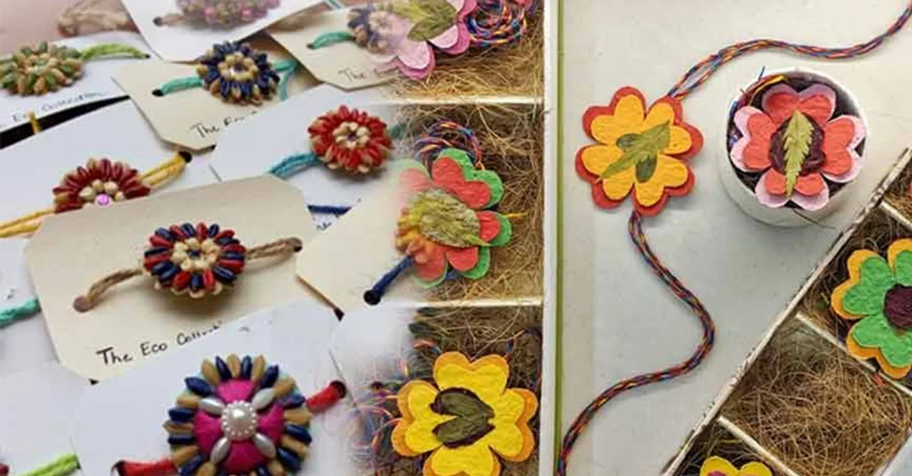 Eco-friendly Rakhi to grow the bond of love! Rakhis sculpted with seeds and love.