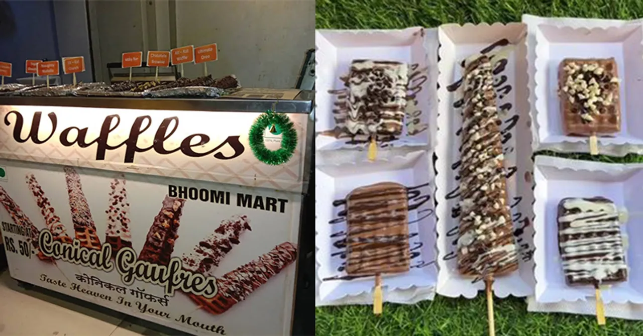 Treat yourself with a waffle from Conical Gaufres in Kandivali, Mumbai!