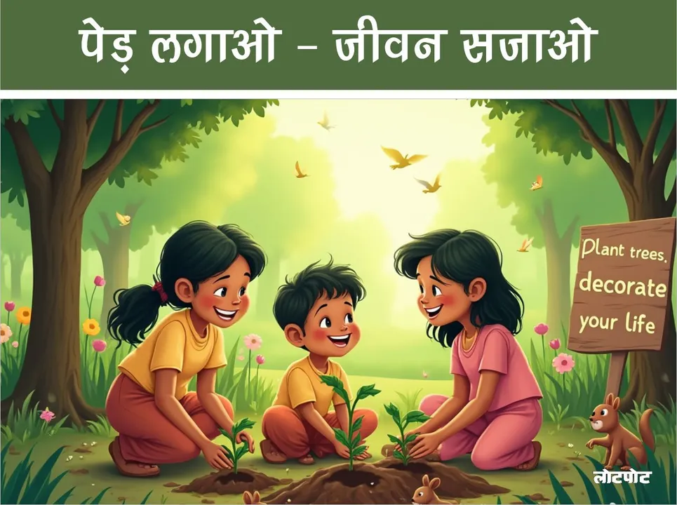 Poem Plant trees, decorate life