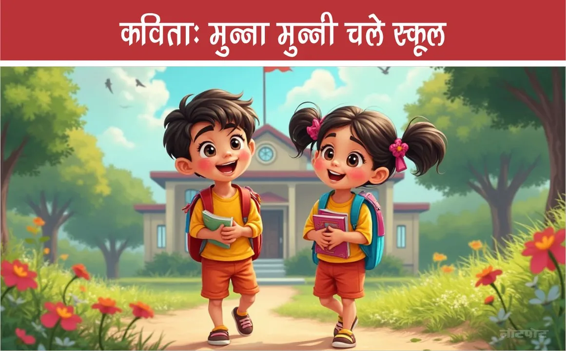 Poem Munna Munni Chale School