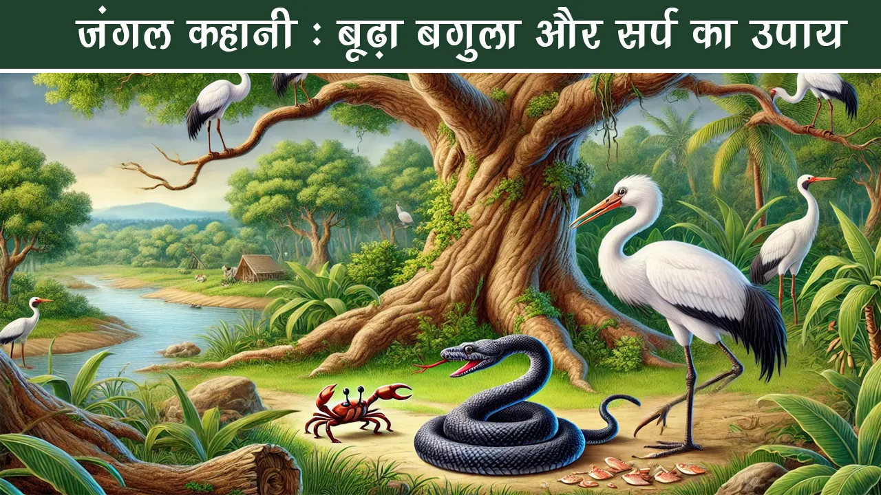 Jungle Story - The Solution of the Foolish Heron and the Snake