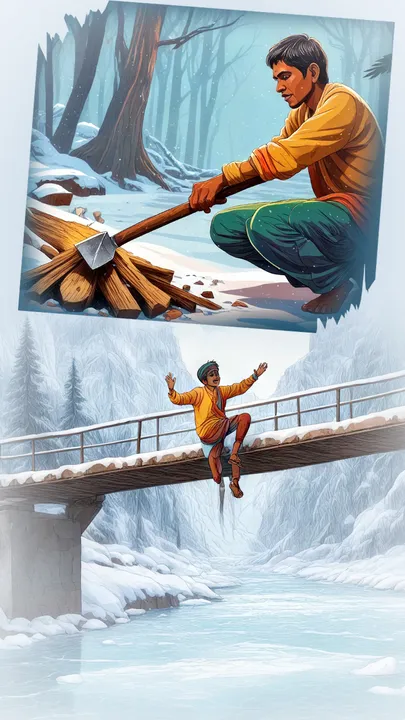 Hindi Moral Story The poor brother's cunning (1)
